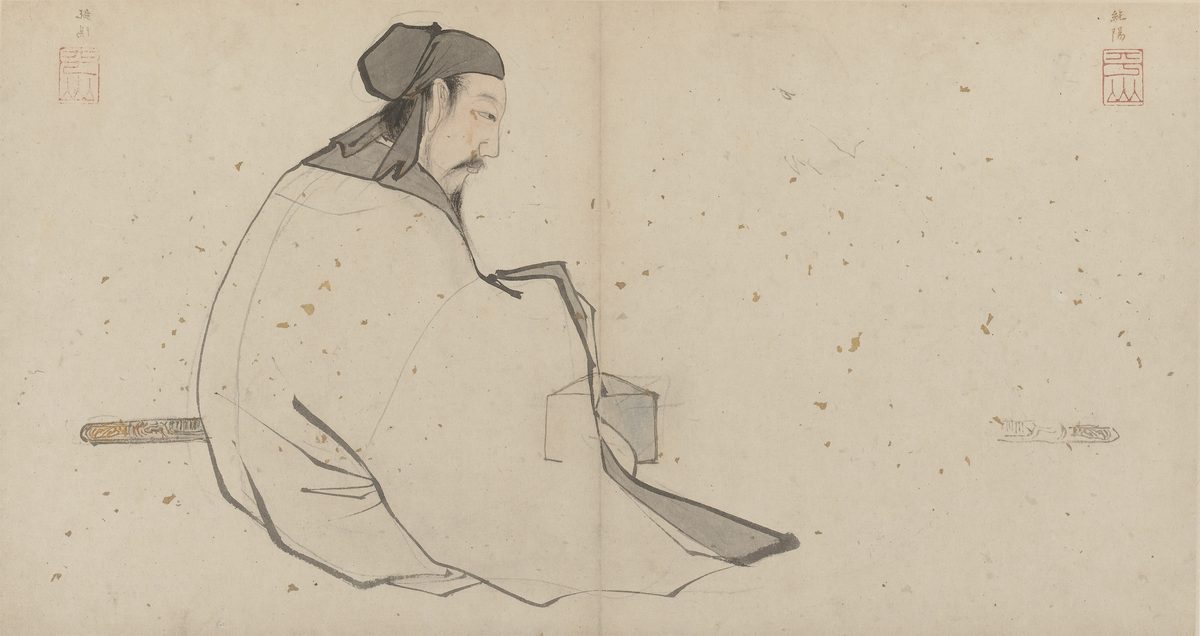 Traditional portrait of Lü Dongbin