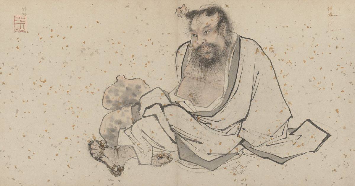Traditional portrait of Zhongli Quan